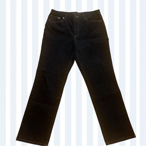 Ralph Lauren Dark Blue/black Denim Jeans - Picture 2 of 6